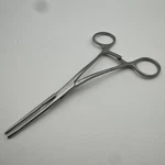 Pilling 35-4721 Miniature Pediatric Clamp, Straight, Debakey Jaw, ANGLED,6 3/8". Fixed Price $30.00.