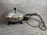 Farberware Electric Frypan 310A Stainless Steel 12" Skillet Dome Lid. Fixed Price $25.99.