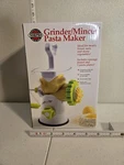 Norpro Grinder Mincer Pasta Maker 12 Piece Set. Fixed Price $24.99.