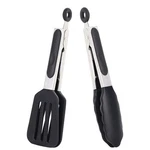 Mini Silicone Tongs Set Of 2, Small Serving (7 Inch) With Tips.... Fixed Price $15.23.