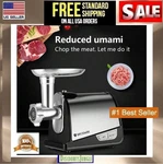 Meat Grinder Electric Heavy Duty Stainless Steel Mincer &3 Grinding Plates. Fixed Price $42.95.
