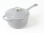Hawok Enameled Cast Iron Saucepan 2.65 QUART/2.5-LITERS Gray. Fixed Price $35.33.