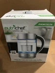 Nutrichef Digital Hot Water Glass Kettle With Tea Filter, Temperature Control. Fixed Price $29.98.