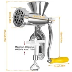 Hand Manual Meat Grinder Mincer Stuffer Sausage Pasta Filler Maker Machine Table. Fixed Price $32.99.
