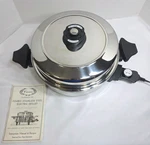 Carico Ultratech Ii Oilcore Electric Skillet 12 W/ Lid/ Power Cord& Storage Bag. Fixed Price $129.99.