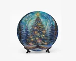 Bone China Christmas Plates New 10 Dinner Set. Fixed Price $89.99.