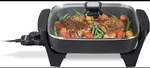 New Proctor Silex Electric Skillet With Lid 116 Sq. In. Nonstick Cooking Surface. Fixed Price $32.00.