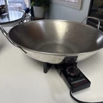 Vintage Farberware Stainless Steel Model #343A Electric Cooking Wok Usa Tested. Fixed Price $35.00.