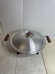 Vtg. Alumium Non Stick Oster Electric Wok Kitchen Skillet Cook Griddle Stir Fry. Fixed Price $41.99.