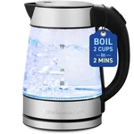 Elite Gourmet EKT-602 Electric Bpa-free Glass Kettle, Cordless 360 Base Blue Led. Fixed Price $33.48.