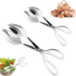 2 Pack Buffet Tongs,stainless Steel Salad Tongs,serving For Home Silver. Fixed Price $17.72.