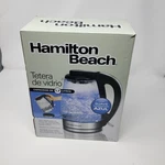 Hamilton Beach 1.7 Liter Illuminated Glass Kettle Model 40869. Fixed Price $16.00.