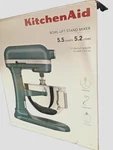 ( New ) Kitchenaid 5.5 Quart Bowl-lift Stand Mixer KSM55SXXXAG Agave. Fixed Price $345.00.