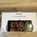 Chefman RJ23-SG Electric Indoor Grill Non-stick Rectangular 1120W 120V 15X10. Fixed Price $40.00.