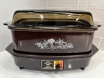 Vintage West Bend Slo Cooker 84114 Autumn Harvest Amber Glass Lid...must See!. Fixed Price $39.95.