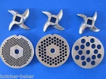 #22 6 Pc Combo Meat Grinding Plate Knife Northern Tool Guide Series Grinder. Fixed Price $111.75.
