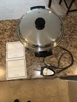 Lifetime Electric Casserole Skillet Pan Lid Heat Control Liquid Core LT212OC. Fixed Price $69.99.