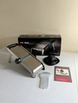 Oxo Steel Chefs Mandoline Slicer Stainless Vegetable Fruit Cutter Blade Complete. Fixed Price $35.77.