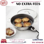 All-clad Electric Nonstick Skillet, 7-QT, Temperature Can Be Adjusted, New. Fixed Price $199.99.