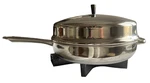Farberware Electric 12 Skillet B3022 - Dome Lid, Controller, Rack, Steamer Disk. Fixed Price $43.99.