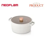 Neoflam Fika Cookwares Ih Double Handed Pot 26CM With Glass Lid Non Stick. Fixed Price $91.00.
