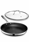 Hexclad Hybrid Nonstick 12-INCH Frying Pan With Tempered Glass Lid $199 Msrp. Fixed Price $120.00.