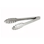 Winco Stainless Steel Scalloped Utility Tongs, 9", Silver 1/EACH. Fixed Price $20.24.