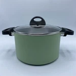 European Berghoff Eclipse Covered Casserole 3.9 Quart Belgium Non-stick Pan Pot. Fixed Price $69.34.