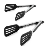 Staruby Cooking Tongs 7 Inches And 9 Stainless Steel Kitchen Silicone .... Fixed Price $20.26.