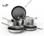 Stainless Steel 7PCS Cookware Set, Pots And Non Stick, Frying Pans,. Fixed Price $166.07.