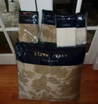 New Ralph Lauren Weston Park Gold Full Queen Comforter Set 5PC. Fixed Price $469.99.