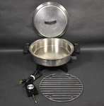 Vintage Webalco Cat No 17906 Stainless Steel 10" Inch Electric Skillet. Fixed Price $79.95.