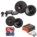 Pcs Jbl Club 64CTP & Speakers + Stx 1200W Amp Gravity Wiring Kit. Fixed Price $469.90.