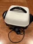 Presto Cast Aluminum White Black 11" Electric Skillet 120V Model 06620 Euc. Fixed Price $25.00.