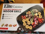 Elite Cuisine Electric Indoor Grill Nonstick EGL-3450, 13. Fixed Price $34.95.