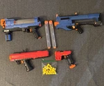 Nerf Rival Blasters Lot MXV-1200 XVII-3000 XV-700 XX-100 W/ Mags & Rounds Tested. Fixed Price $65.00.