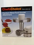 Chef's Choice International Premium Metal Food Grinder Attachment Model 796 New!. Fixed Price $39.99.