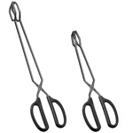 Hinmay Stainless Steel Scissor Tongs 12" And 16" Set, Extra Long Metal Kitche.... Fixed Price $20.69.