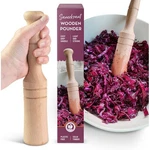 Sauerkraut Pounder - Solid Wooden Tamper For Kimchi And Meat Tende.... Fixed Price $25.16.