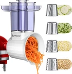 Slicer & Shredder Attachment For Kitchen Aid Stand Mixers, With 2.8IN Large F.... Fixed Price $53.70.