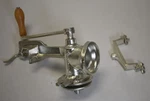 Victoria Meat Grinder With Table Clamp Tinned Cast Iron Handle Missing Bolts. Fixed Price $21.60.