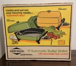 Sealed Vintage Automatic Buffet Skillet Mellow Harvest Kitchen Cooking Appliance. Fixed Price $79.99.