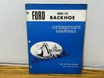 Ford Series 752 Backhoe Operator's Manual O3019 86610. Fixed Price $14.39.