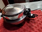 Webalco Electric Skillet Oil Core 11" Stainless W/ High Dome Lid #7209 159. Fixed Price $40.00.