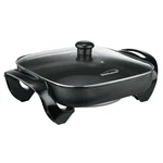 12-IN. 1300W Nonstick Electric Skillet Glass Lid. Fixed Price $43.99.