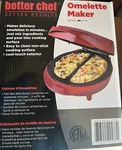 Better Chef Omelette Maker. Fixed Price $19.00.