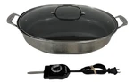 Cuisinart CSK-150 1500 Watt Nonstick Oval Electric Skillet Brushed Stainless. Fixed Price $49.99.