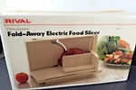 Vintage Rival Fold Away Electric Food Meat Slicer With Box Model 1044. Fixed Price $53.95.