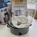 Crock-pot Classic 7 Qt Slow Cooker Manual Warm Stainless Steel Silver/black. Fixed Price $29.74.