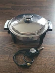 Vtg Webalco 7884 900 Watt Immersible Stainless Steel Electric Skillet - Tested. Fixed Price $42.18.